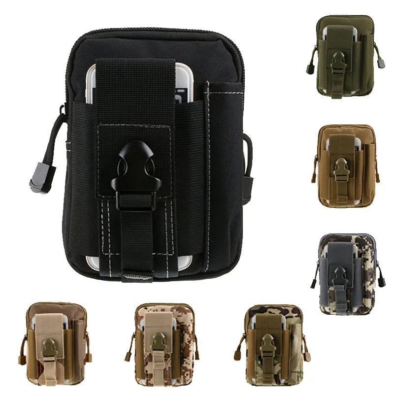 Outdoor Sport Tactical Pouch Waist Bag Hiking Climbing Camping Belt Bag Running Travel Hunting Small Pocket