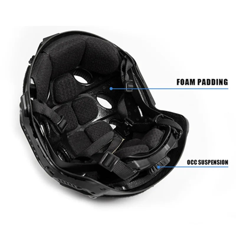 Outdoor Sports Protective Tactical Helmet, FAST Carbon Fiber, SF, Version CS, New