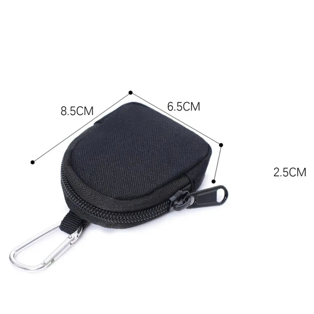 Tactical EDC Key Wallet Pouch Men Coin Purse Zipper Keychain Holder Compact Outdoor Utility Organizer Bag