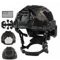 Tactical Helmet with Cover Counterweight Pouch Adjustable Fast Helmet for Airsoft Paintball Hunting CS Military Gear