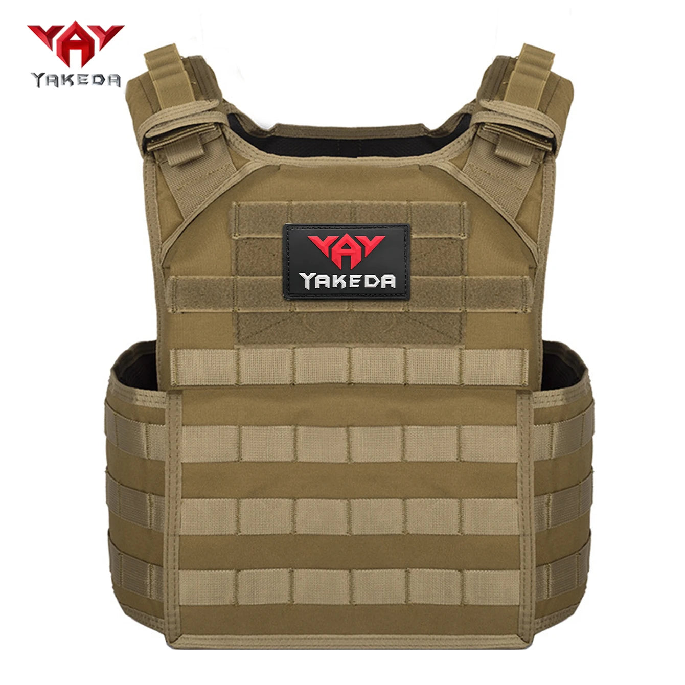 YAKEDA vest internal adjustable buckle can adapt to different body shapes, wear-resistant material suitable for outdoor hunting