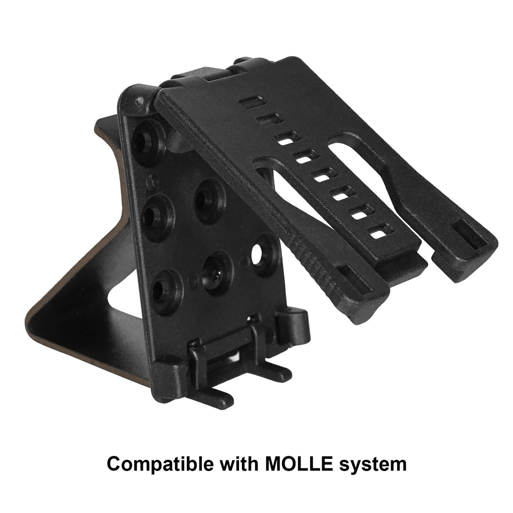 KRYDEX Tactical Sport Headset Holder Earphone Muff Hanger Hearing Protector Mount For Waist Belt Hunting Shooting Accessories