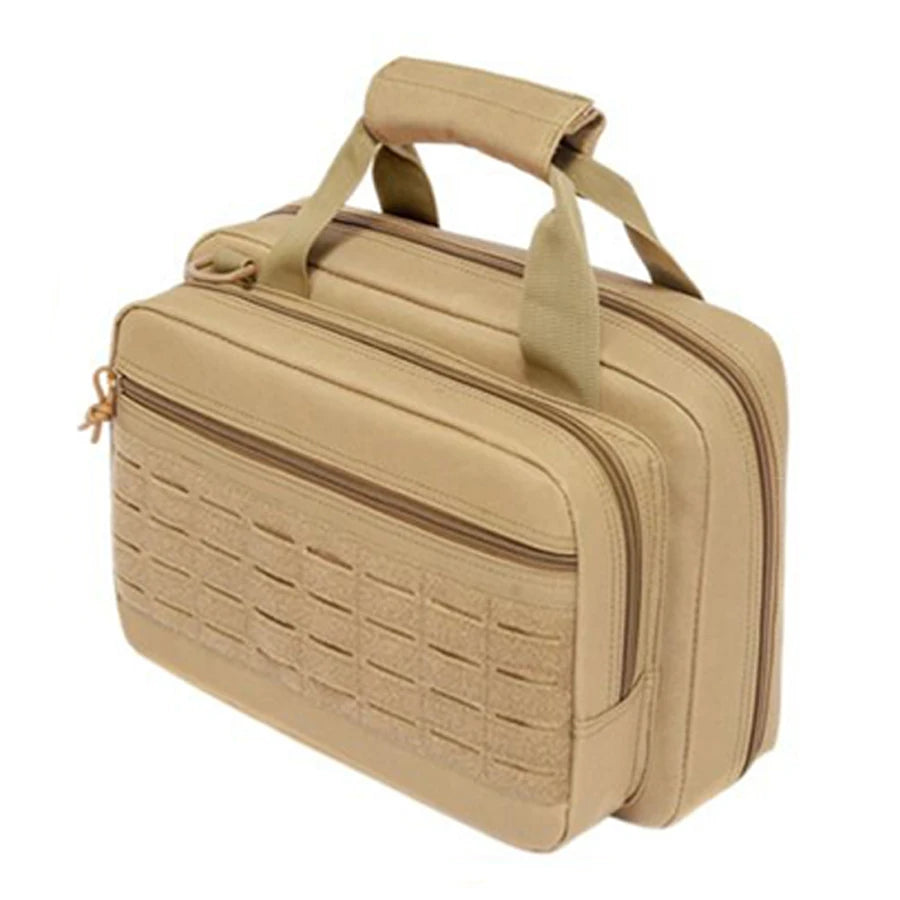 Multi functional handbag with multiple layers of pockets, durable and reinforced fabric