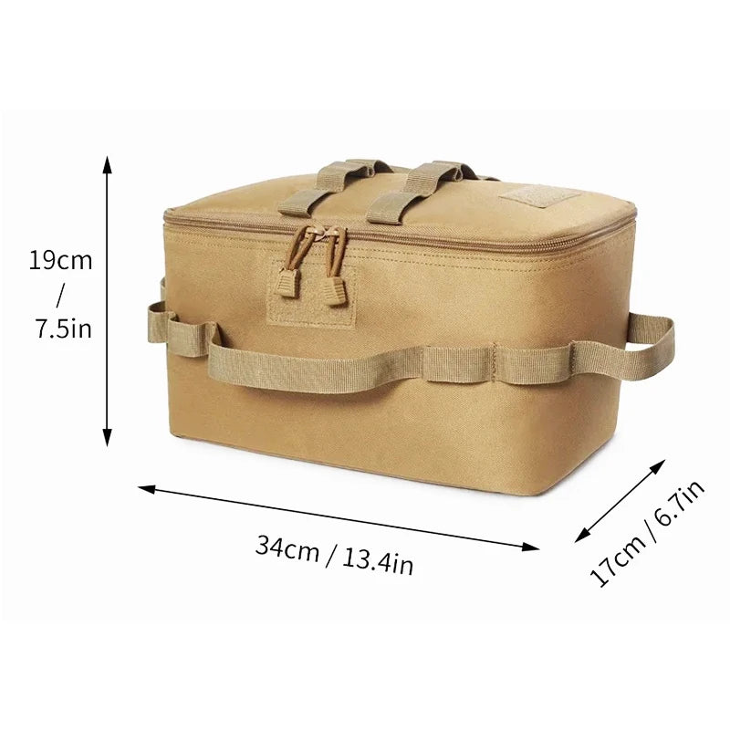 Outdoor Camping Picnic Bag Impact-Resistant Gas Tank Storage Bag Multifunctional Tool Bag Camping Gear Large Capacity Pack