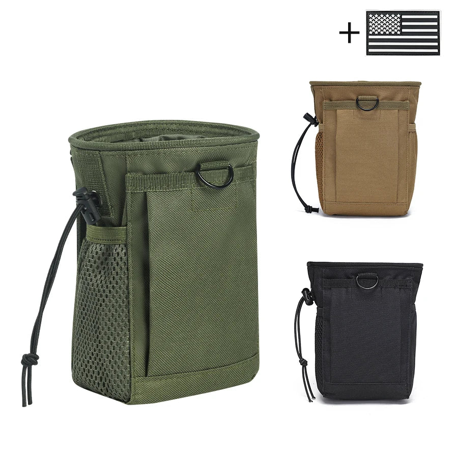 Rock Climbing Chalk Bag - Durable Nylon Waist Bag with Mesh Pocket and Drawstring Closure, Suitable for Outdoor Exploration
