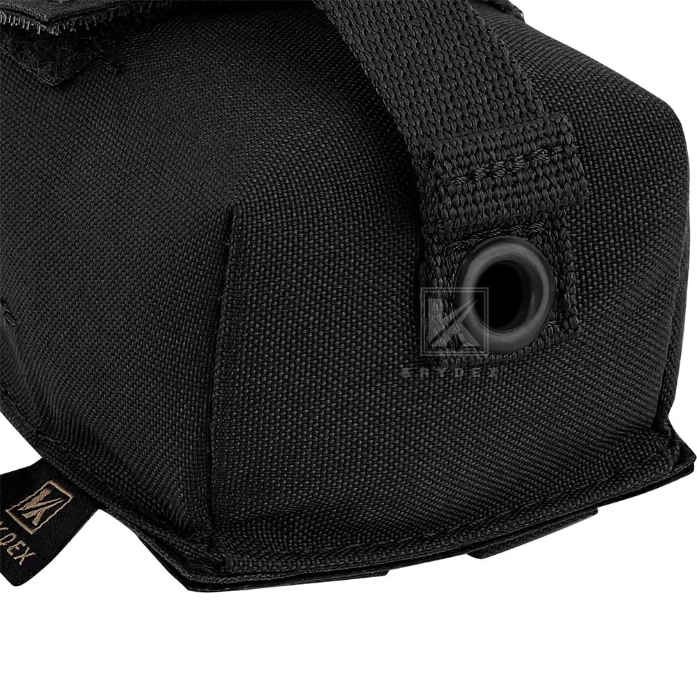 KRYDEX Tactical MOLLE Frag Grenad Pouch Waist Belt Storage Bag Small Handy Army EDC Glove Pouch Airsoft Hunting Shooting Gear