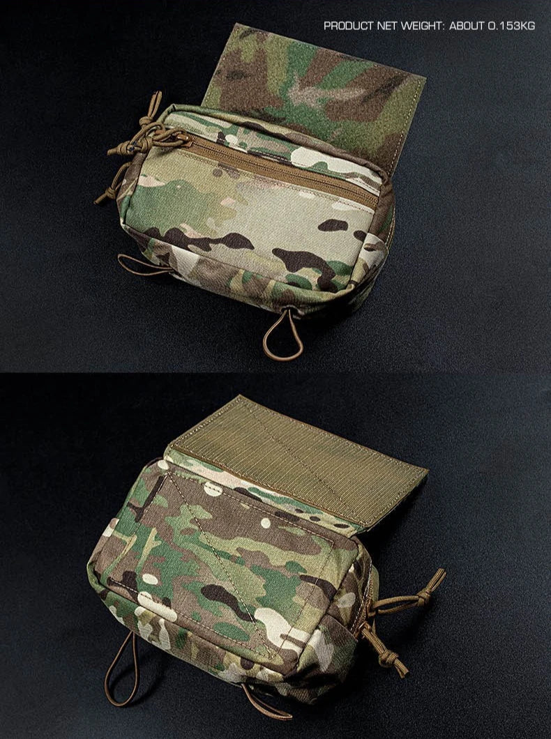MK4 Chest Rig Drop Pouch | MOLLE Attachment Quick Access Utility Bag | For Hunting Adventure Accessories