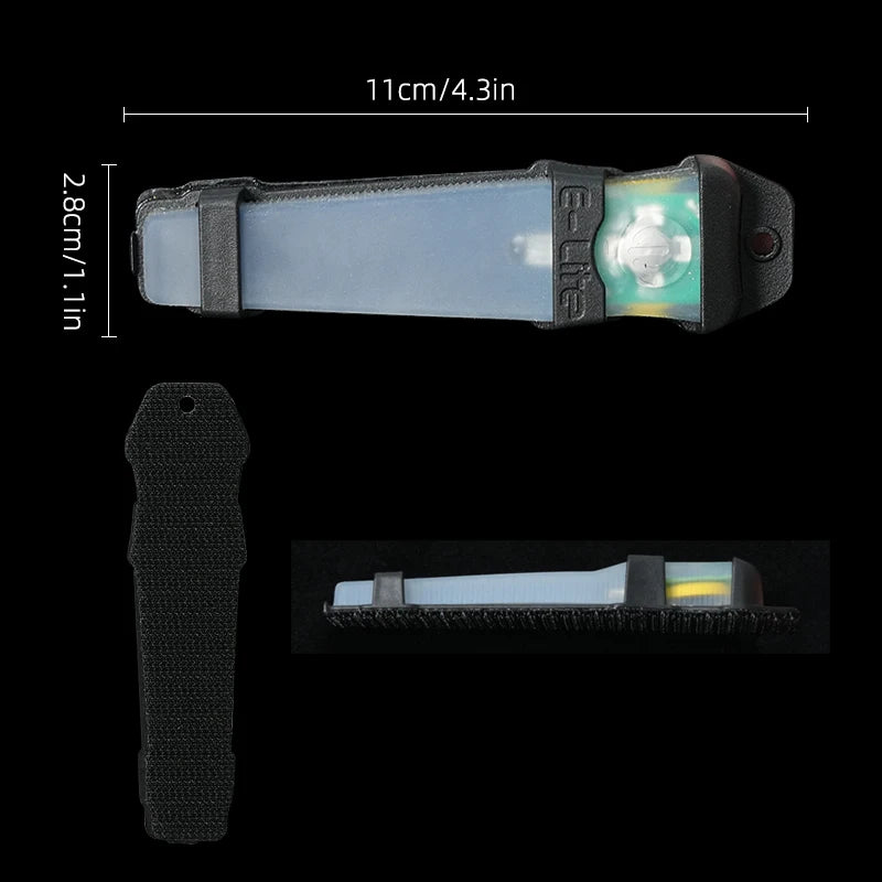 BOOIU Tactical FMA Helmet Safety Flashing Light Waterproof Outdoor Seven Colorful Survival Signal Lights Identification Lamp