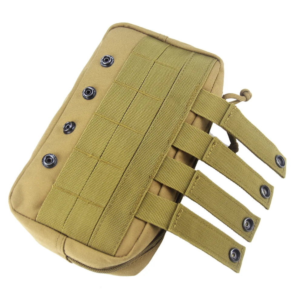 Molle Utility EDC Waist Bag Tactical Pouch Medical First Aid Bag Belt Pouch Outdoor Sports Hunting Bag