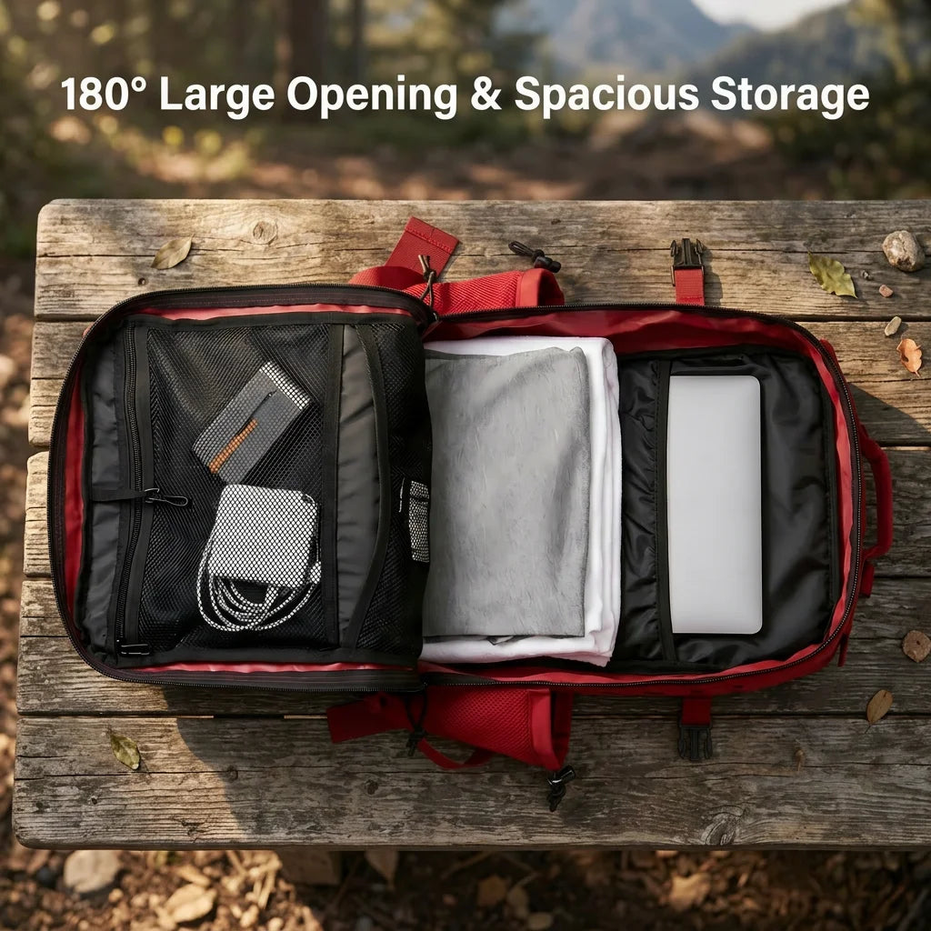 45L Large Capacity Tactical Gym Fitness Backpack For Men With MOLLE Webbing System Dual Cup Holders Outdoor Survival Hiking Camping Rucksack For Wilderness Trip Travel Daily Work Commute Outdoor Camping Activities Gear Storage Backpack