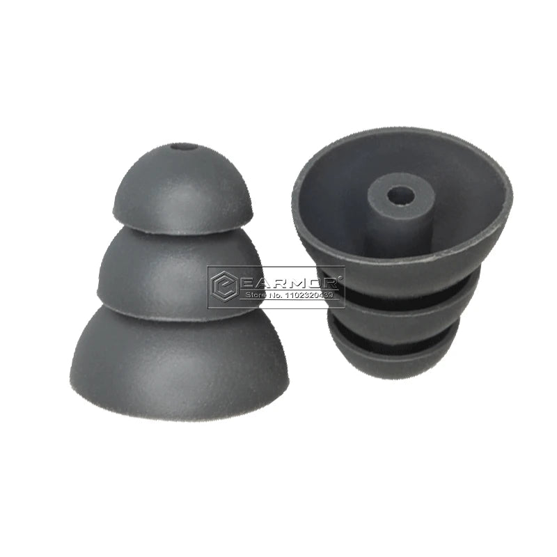 EARMOR M20 Tactical Headphones Silicone Replacement Earplug Accessories, Shooting Concha Sponge Earplug Accessories for M20/M20T