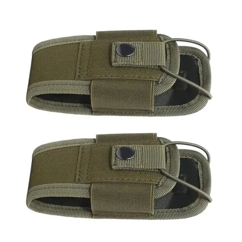 1/2/3Pcs Nylon Pouch Tactical Radio Walkie Bag Holder Pocket Portable Interphone Holster Carry Bag Hunting Camping