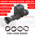 Megaorei 4B NK007 Plus 1080P Tactical Night Vision Scope Attachment Hunting IR Camera with HD OLED Screen & Ajustable Crosshairs
