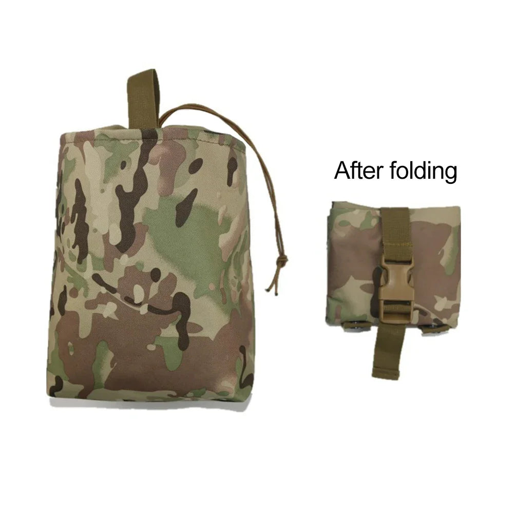 Molle Folding Tactical Magazine Dump Drop Pouch Hunting EDC Bag Foldable Utility Recovery