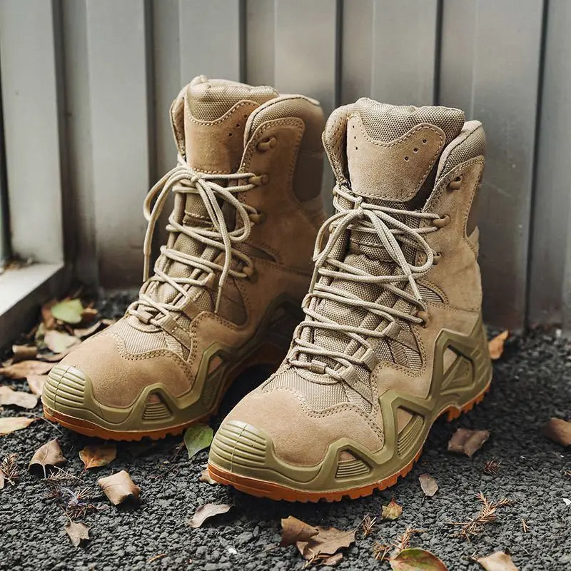Platform Men Boots Comfortable Tide Shoes Men's Casual Boots High Top Outdoor Wear Resistant Anti Slip Boots Men Tennis Outdoor