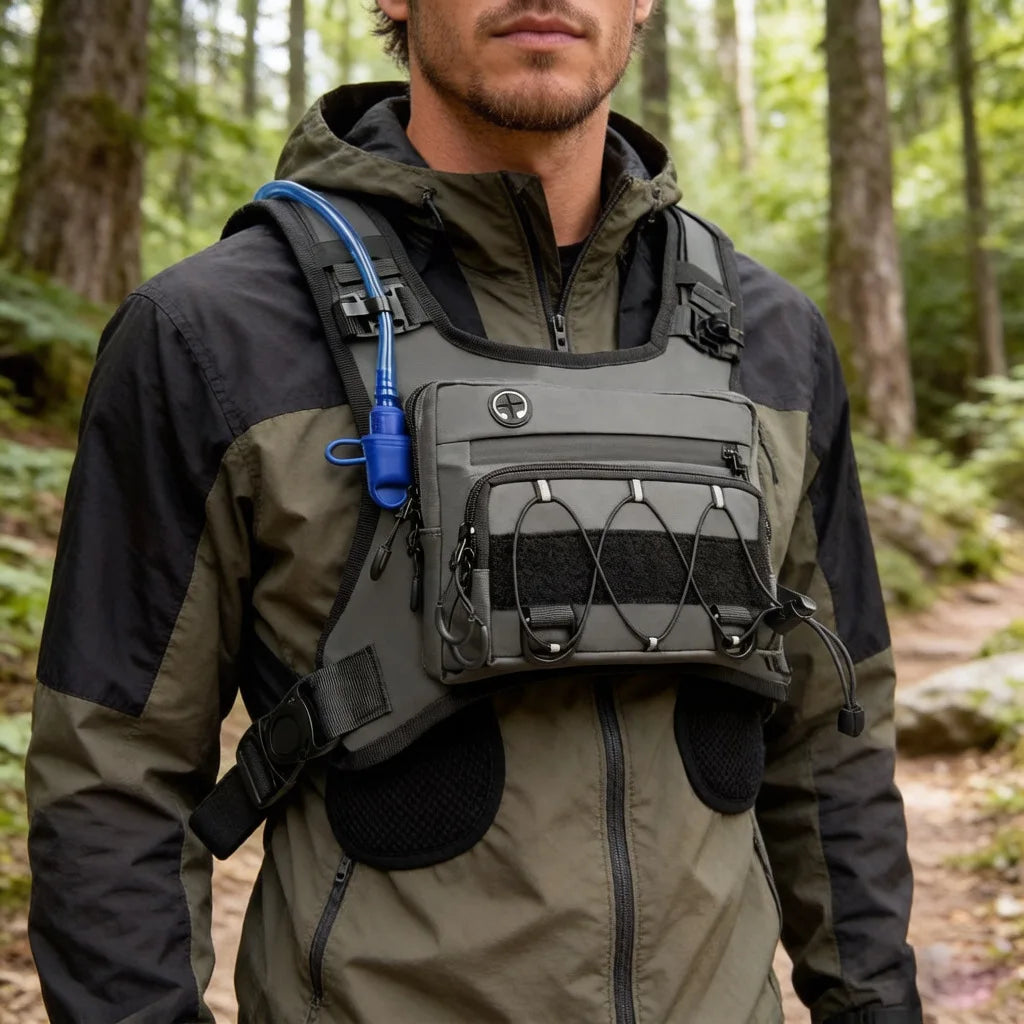 New Tactical Chest Bag Multi-functional Off-road Motorcycle Travel Portable Hiking Riding Backpack Core Pack