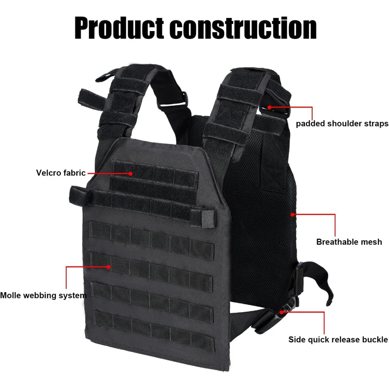 LQARMY Weighted Vest for Men and Women Weight Vests Adjustable Strength and Endurance Training Fitness Tactical Running