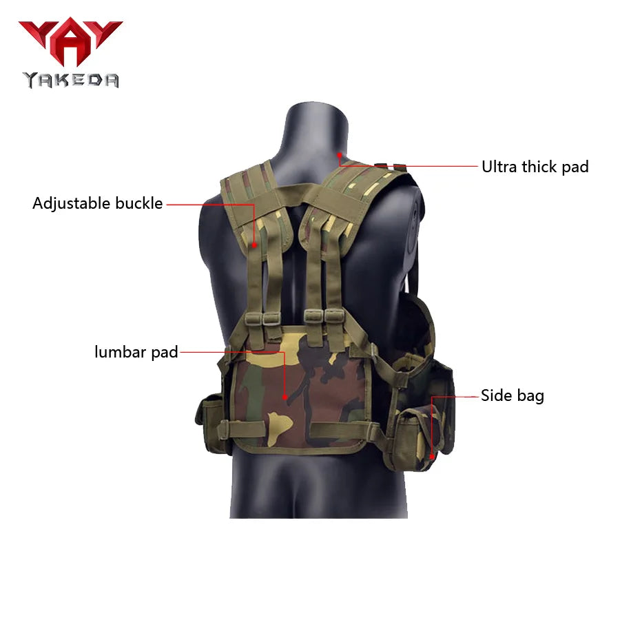 YAKEDA Multi functional Seal Training Vest Outdoor Protection Training Vest Camouflage Vest