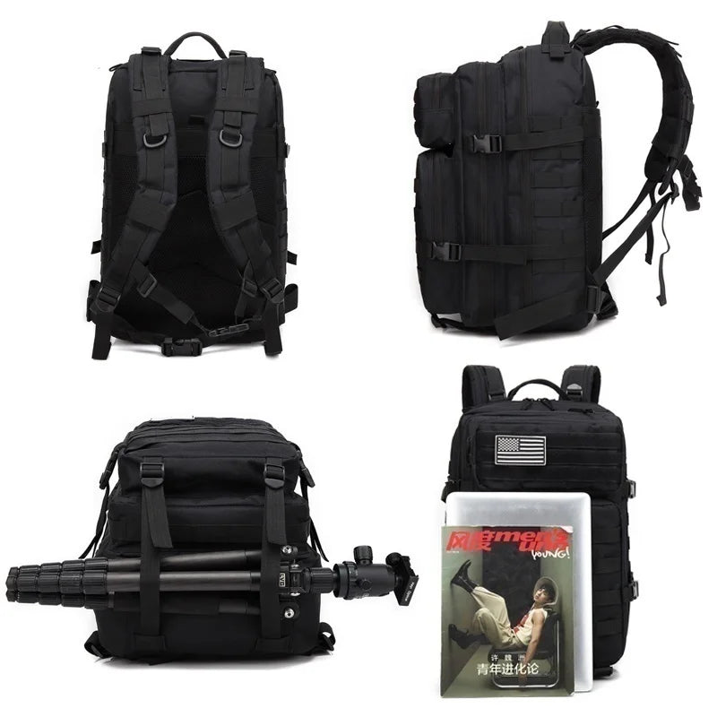 Oxford 50L1000D Nylon Waterproof Camping Travel Fishing Hunting Bag Outdoor Military Tactical Sports Backpack