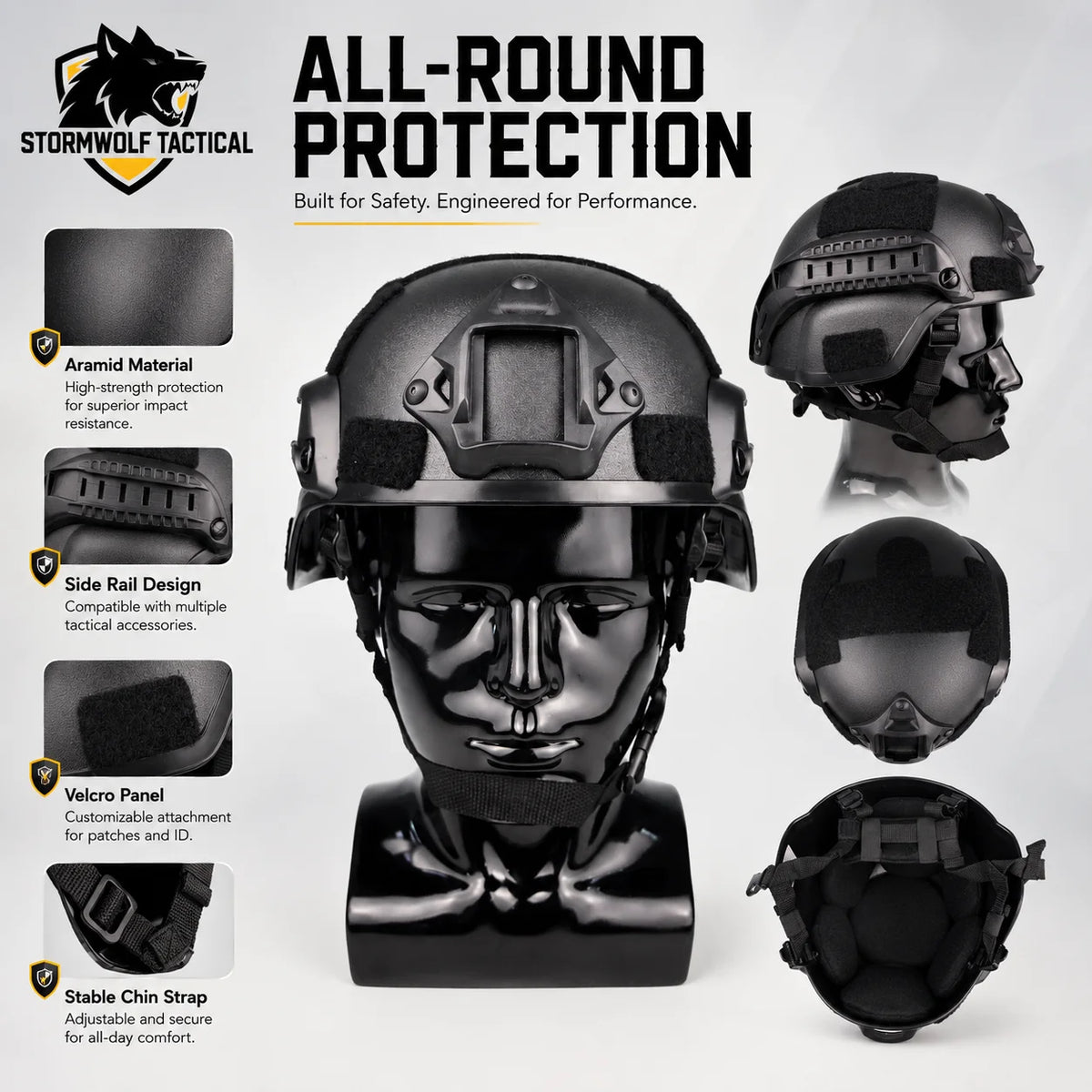 ABS MICH Airsoft Tactical Helmet Adjustable Suspension Protective Head Guard For Outdoor Wargame Hunting CS Cycling Sport