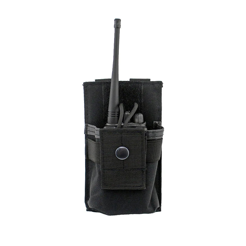 1000D Tactical Radio Pouch Walkie Talkie Holster Phone Holder Hunting Waist Belt Pack EDC Bag Molle Magazine Pouches