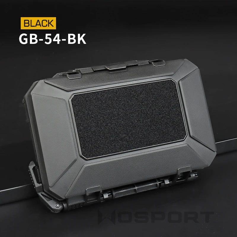 Tactical Waterproof Case Pistol Battery Mobile Phone Bag Protective Double Sponge Shockproof Lockable Airsoft Vest Gear