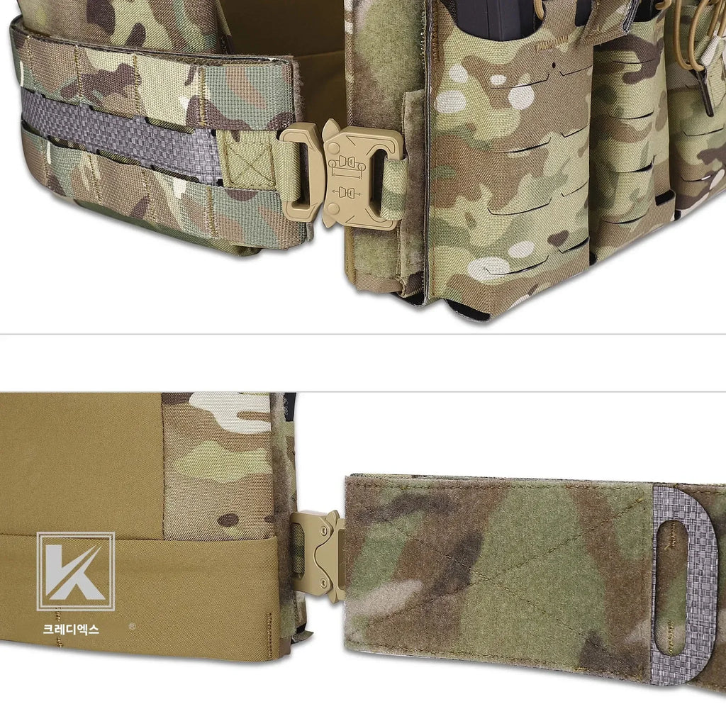 KRYDEX Tactical Cummerbund Adapter, Quick Release Metal Buckle Kit for FCPC V5 AVS Hunting Plate Carrier Vest Molle Cummerbund