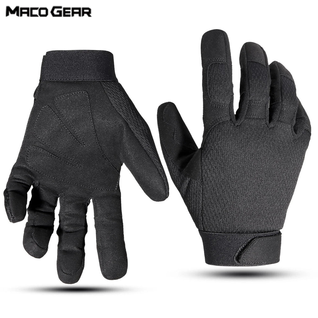 Outdoor Full Finger Gloves Anti Slip Lightweight Breathable Hunting Gloves for Hiking Camping Climbing Cycling Fishing Work