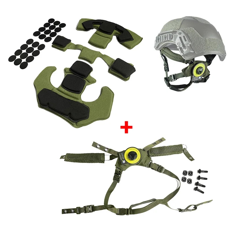 Hot!Tactical Airsoft Paintball Helmet Suspension System Protective Pads Gen1 Memory Foam Pad for Wendy Fast MICH ACH Helmet
