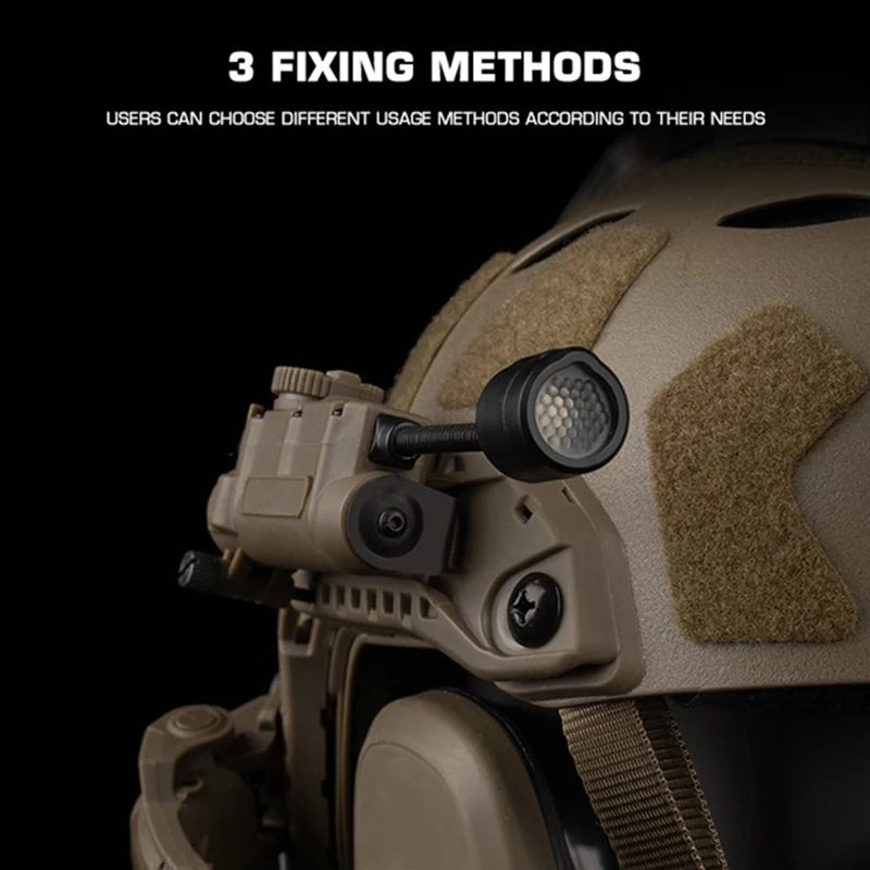 Tactical Infrared Strobe Light Head Identification FAST Helmet Track Sidewinder Multi-Purpose Helmet Lighting System