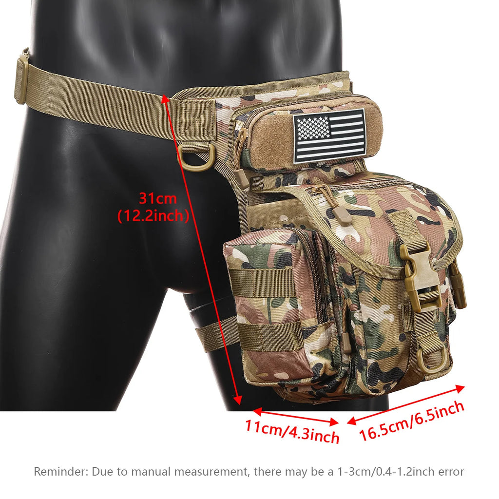 Oxford cloth camouflage style single shoulder crossbody journalist photography sports new leg bag