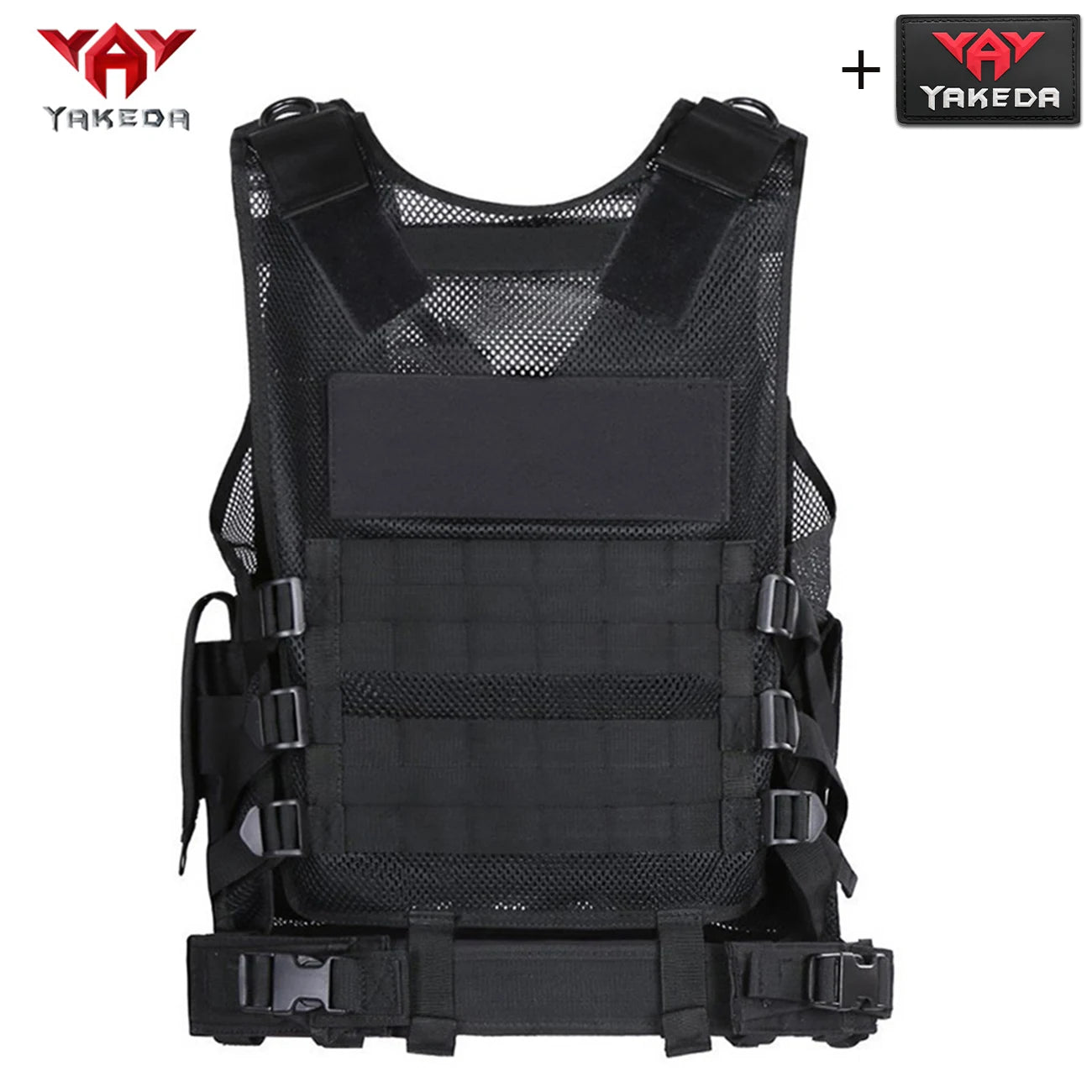 YAKEDA breathable mesh hunting vest MOLLE modular multi device bag vest adjustable for outdoor hunting sports