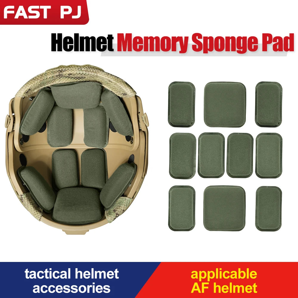 FAST AF/MICH Helmet Liner Kit - Foam Pads & Suspension Strap | Shock Absorbing Tactical Upgrade Parts