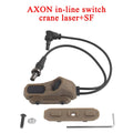 Flashlight Remote Dual Function Switch Button Tactical Airsoft Pressure Switch for PEQ-15 NGAL Laser and Tactical Flashlights