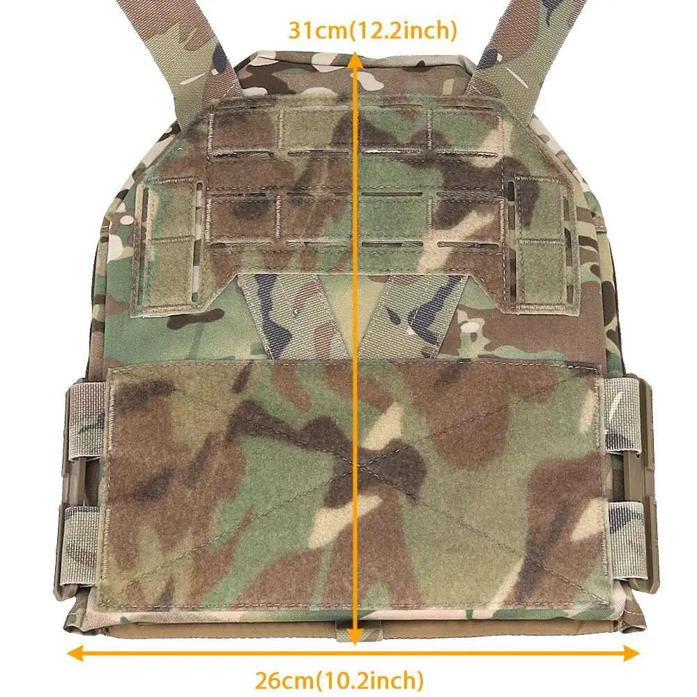 New 2.0 Tactical KZ Plate Carrier Low-Profile K-0 Hunting Vest Quick Release Cummerbund MOLLE Mesh Comfort Lightweight Gear