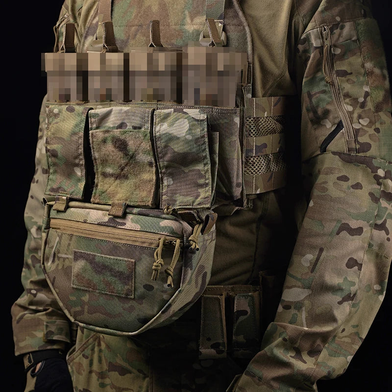 Tactical Underbelly Pouch Hunting Vest Drop Pouches for Chest Rig JPC LBT-6094A V5 Plate Carrier Abdominal Storage Bag Gear