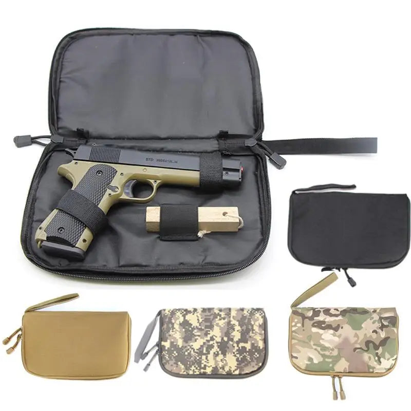 Hunting Pistol Carry Bag Tactical Portable Handgun Gun Case Pack Holster Hand Carrier Bag Hunting Accessories