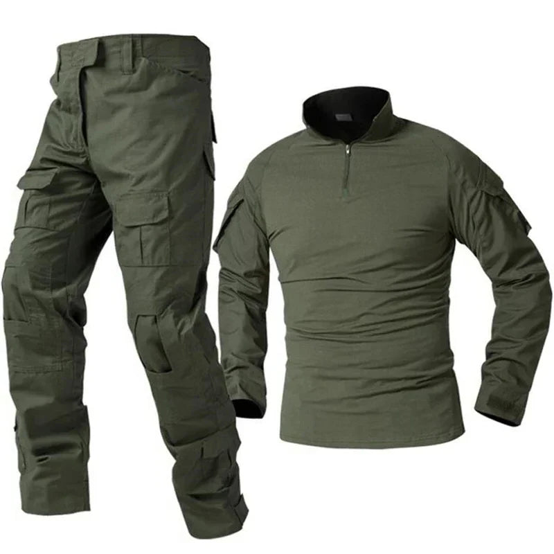 Tactical Outdoor Uniform Sport Clothes Suits Training Suit Camouflage Hunting Shirts Pants Training Sets Hiking Pant Men