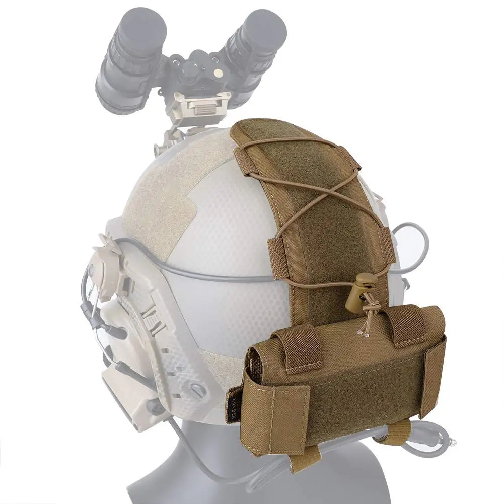 Tactical Helmet Battery Pouch Counterweight Pouch MK1 Helmet Battery Pack Balance Weight Bag with Hook Loop for Tactical Helmet