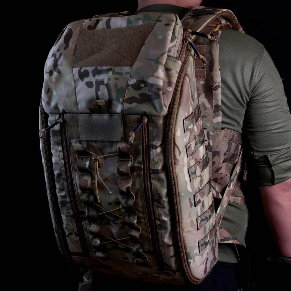 Tactical Medic Backpack with 3 Detachable Pouches MOLLE Large Capacity First Aid Bag Utility Storage Bag for Hunting Camping