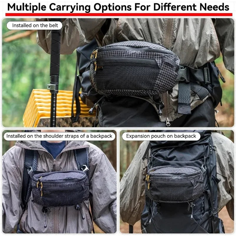 Outdoor Hiking Tactical Chest Bag Large Capacity Waterproof Nylon Crossbody Bag Sports Backpack Waist Pack Men Women