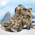 Winter Men's Outdoor Camouflage Hunting Boots Wool Lining Warm Non-Slip Waterproof Snow Shoes High-Top Mountaineering Boots