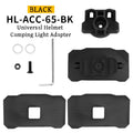 Outdoor Helmet Light Mount Adapter Shooting Camping Universal Helmets Flashlight Holder Hook and Loop Attachment Rotatable