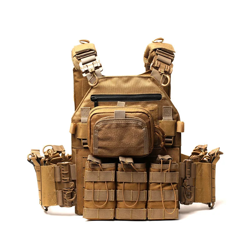Multi-Functional JPC Tactical Vest Camo MOLLE Webbing Adjustable Breathable Vest For Hunting Airsoft Wargame