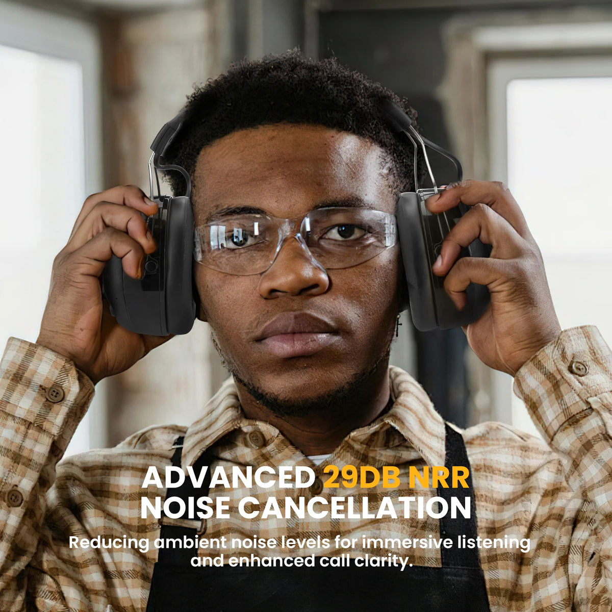 ARMNEXT BT2 Bluetooth Hearing Protection Headset Comfortable Earmuffs AUX Mode Noise Reduction Headphones