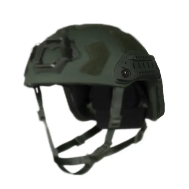 High-Cut Tactical Helmet with Top Mount Rail System Lightweight Ventilated Design Compatible with FAST ARC SF Accessories