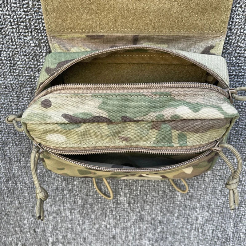 Tactical Hanging Pouch MK3 MK4 Plate Carrier Abdominal Bag Vest Multi-Functional EDC Multicam Fanny Pack Gear