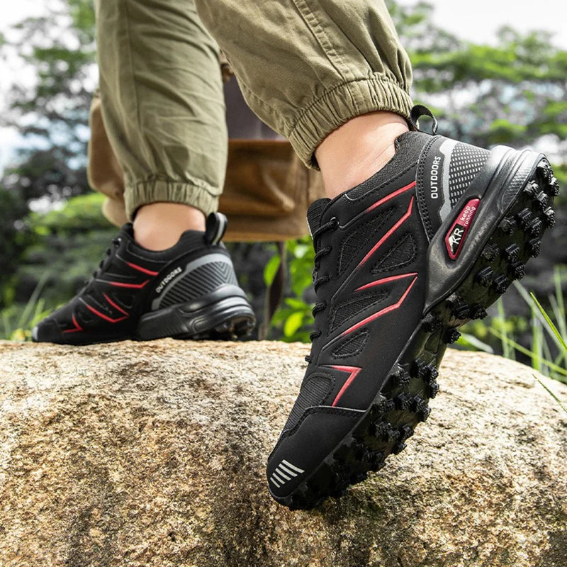 Men's Hiking Shoes All-terrain Sports Shoes Waterproof Non-slip Hiking Shoes Camping Shoes Hunting Tactical Boots Men's Bicycles