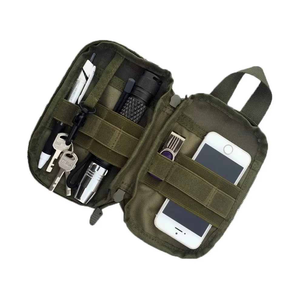 OPHIDIAN 600D Nylon Bag Outdoor Molle Waist Fanny Pack Phone Pouch Belt Waist Bag EDC Gear Hunting Bag Gadget Purses