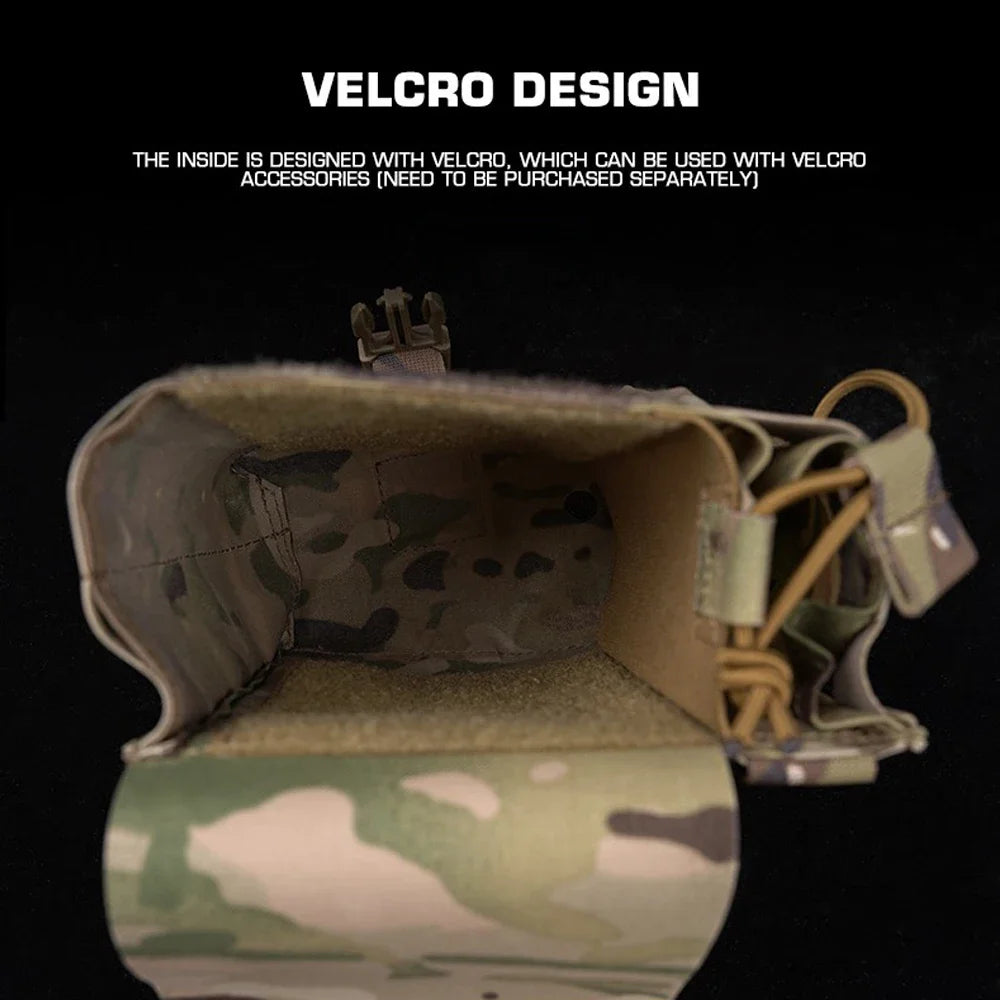 Molle Pouch Large Utility GP Pouch Walkie Talkie Carry Holder EDC Bag Admin Sub Pouch Hunting Vest Accessory